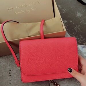 Pink Burberry purse